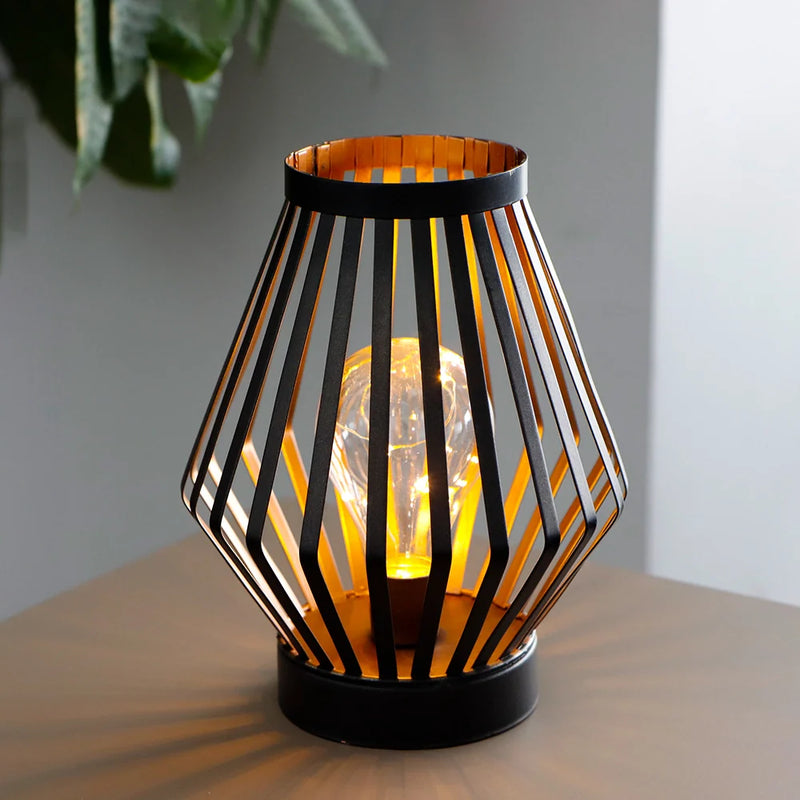 8.7”H Tall Battery powered table lamp(Diamond), photo 8 of 8