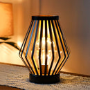 8.7”H Tall Battery powered table lamp(Diamond)