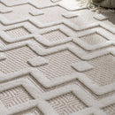 Indoor Outdoor Rug Livorno Geometric Trellis Pattern In Cream