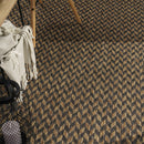 Indoor & Outdoor Rug Captera Herringbone Design in Brown