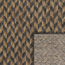 Indoor & Outdoor Rug Captera Herringbone Design in Brown