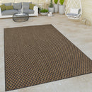 Indoor & Outdoor Rug Captera Herringbone Design in Brown