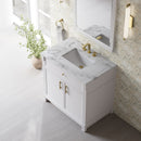 James Martin Bellshire 36" Single Bathroom Vanity, Bright White