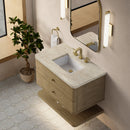 James Martin Allamari 36" Floating Single Bathroom Vanity, Dune Mist