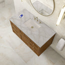 James Martin Laurent 48" Dual Mount Single Bathroom Vanity, Honey Oak