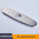 Oval black & chrome decorbites deck plate kitchen faucet escutcheon by Decorbites
