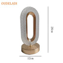 GobekUsa Crystal Bedroom Table Lamp: Romantic LED Atmosphere, Creative Design