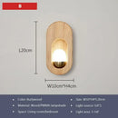 GobekUsa LED Wooden Wall Lamp for Bedroom Living Room Study Aisle Home Lighting