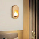 GobekUsa LED Wooden Wall Lamp for Bedroom Living Room Study Aisle Home Lighting
