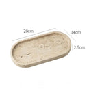 GobekUsa Calacatta Marble Vanity Tray for Perfume Candles Jewelry Luxury Home Decor