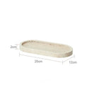 GobekUsa Calacatta Marble Vanity Tray for Perfume Candles Jewelry Luxury Home Decor