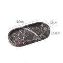 GobekUsa Calacatta Marble Vanity Tray for Perfume Candles Jewelry Luxury Home Decor