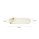 GobekUsa Calacatta Marble Vanity Tray for Perfume Candles Jewelry Luxury Home Decor