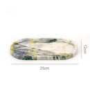 GobekUsa Calacatta Marble Vanity Tray for Perfume Candles Jewelry Luxury Home Decor
