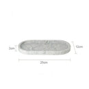 GobekUsa Calacatta Marble Vanity Tray for Perfume Candles Jewelry Luxury Home Decor