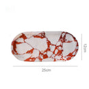GobekUsa Calacatta Marble Vanity Tray for Perfume Candles Jewelry Luxury Home Decor