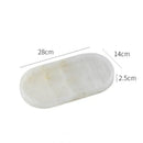 GobekUsa Calacatta Marble Vanity Tray for Perfume Candles Jewelry Luxury Home Decor