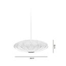 GobekUsa Bubble Silk Pendant Chandelier for Dining Living Room Kitchen Island & Bedroom