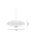 GobekUsa Bubble Silk Pendant Chandelier for Dining Living Room Kitchen Island & Bedroom