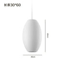 GobekUsa Bubble Silk Pendant Chandelier for Dining Living Room Kitchen Island & Bedroom