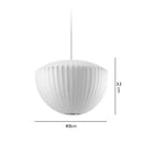 GobekUsa Bubble Silk Pendant Chandelier for Dining Living Room Kitchen Island & Bedroom
