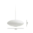GobekUsa Bubble Silk Pendant Chandelier for Dining Living Room Kitchen Island & Bedroom