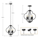 Farmhouse Candle Chandelier Light Fixture