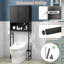 Over The Toilet Storage Cabinet with 2 Doors and Adjustable Shelf by LJGDeals