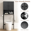 Over The Toilet Storage Cabinet with 2 Doors and Adjustable Shelf by LJGDeals
