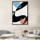 Overlapping Abstract Oval Canvas