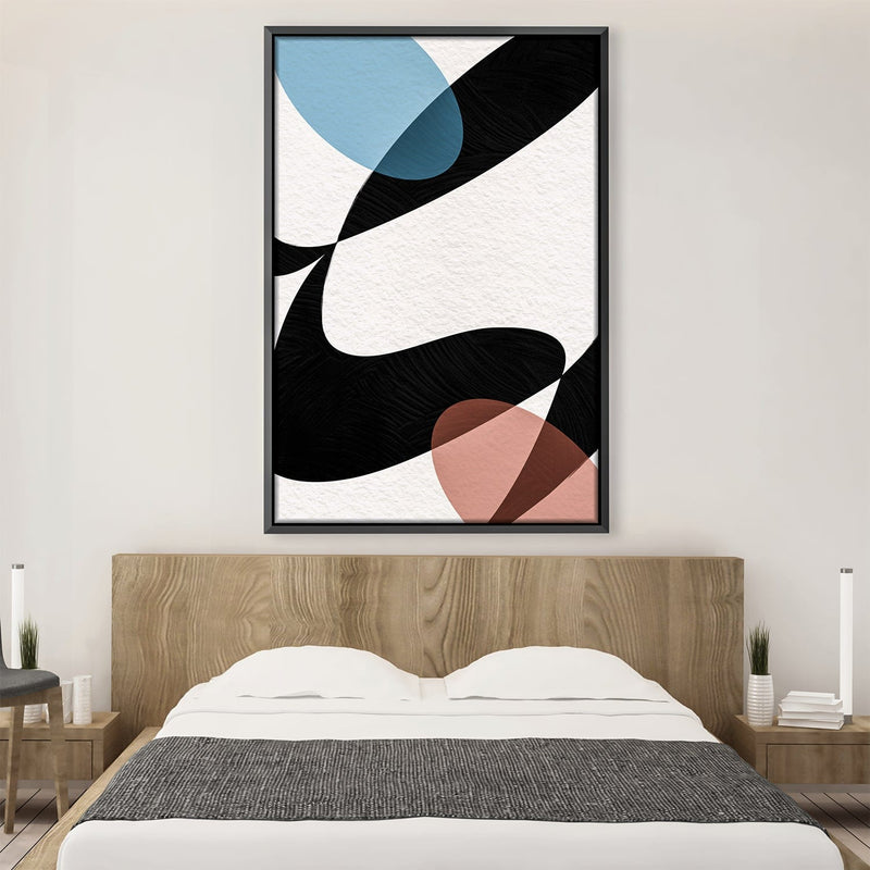 Overlapping Abstract Oval Canvas