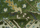 Oversize 5x10 Runner Rug Green Tree of life Hand Knotted Wool Rug