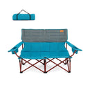 Oversized Camping Chair Folding Loveseat Camping Couch with Cup Holders & Thick Padding by LJGDeals