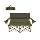Oversized Camping Chair Folding Loveseat Camping Couch with Cup Holders & Thick Padding by LJGDeals