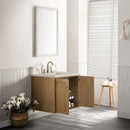James Martin Laurent 30" Dual Mount Single Bathroom Vanity, Light Natural Oak