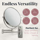 Wall Mounted Makeup Mirror with Magnification