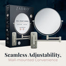 Wall Mounted Makeup Mirror with Magnification