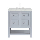 James Martin Breckenridge 30" Single Bathroom Vanity, Serenity Blue