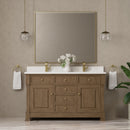 James Martin Brookfield 60" Double Bathroom Vanity, Pecan