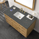 James Martin Laurent 48" Dual Mount Single Bathroom Vanity, Light Natural Oak