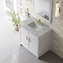 James Martin Bellshire 36" Single Bathroom Vanity, Bright White