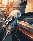 Owl Playing Piano