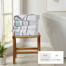 Decorative Cotton Stripe Bath Towel Set - Noelle Collection by Great Bay Home