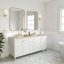 James Martin Chicago 72" Double Bathroom Vanity, Glossy White
