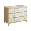 James Martin Celeste 48" Single Bathroom Vanity, Sunwashed Oak with Embossed Shagreen Drawer Fronts