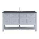 James Martin Breckenridge 60" Single Bathroom Vanity, Serenity Blue