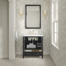 James Martin Myrrin 30" Single Bathroom Vanity, Carbon Oak