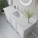 James Martin Brittany 60" Single Bathroom Vanity, Bright White