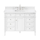 James Martin Brittany 48" Single Bathroom Vanity, Bright White