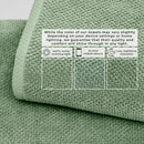 Cotton Textured Bath Towel Set - Acacia Collection by Great Bay Home